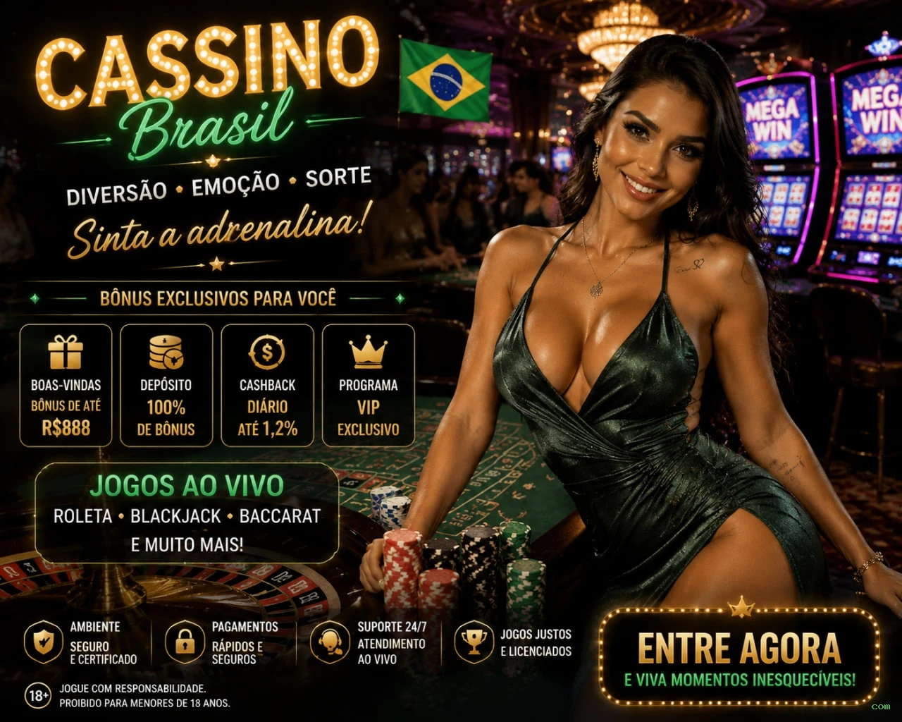 Cassino ao Vivo com - Dealers Brasileiros Profissionais